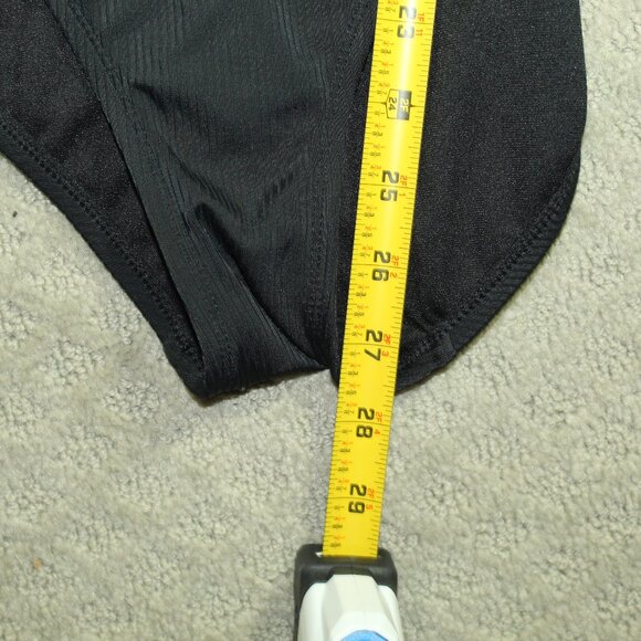Catalina Size M Black Ribbed One Piece Swimsuit - Picture 4 of 5